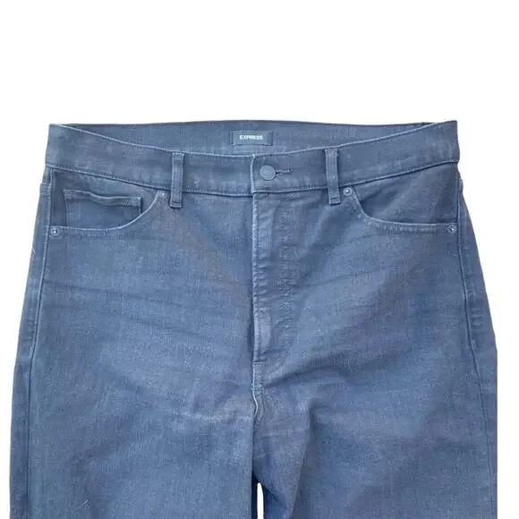 Express Super High Waisted Black Mom Jeans Size 12 - Picture 4 of 12